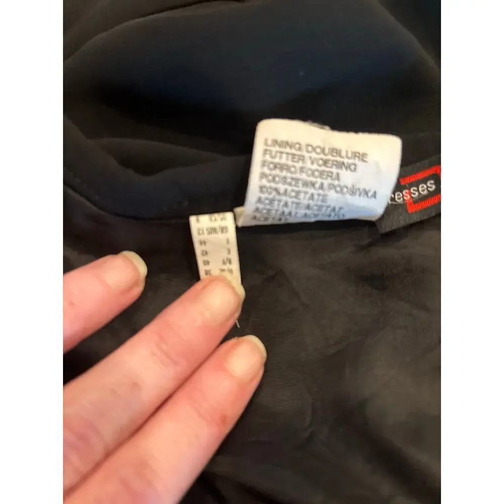 Dresses Unlimited Black Lined Midi Skirt Size 8